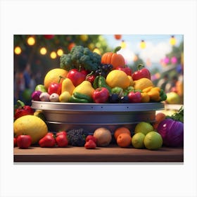 Fruit Bowl 2 Canvas Print