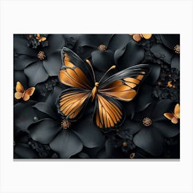 Black Butterfly Canvas Print