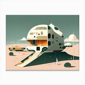 House In The Desert 1 Canvas Print