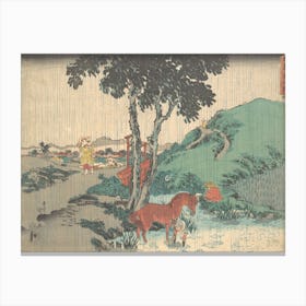 Rain Of The Fifth Month (Samidare) By Utagawa Kunisada Canvas Print