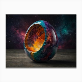 Fiery Egg Canvas Print