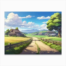 Road In The Countryside Canvas Print