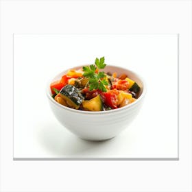 Vegetable Stew In A Bowl Canvas Print