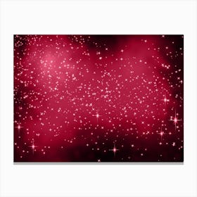 Maroon Shining Star Background Canvas Print