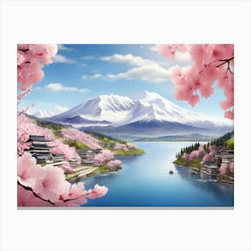 Cherry Blossoms In Japan 8 Canvas Print