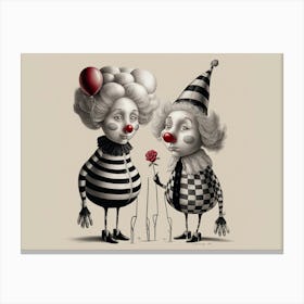 Clowns 1 Canvas Print