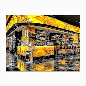 Bar Interior Canvas Print