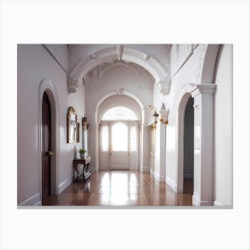 Hallway Stock Videos & Royalty-Free Footage 1 Canvas Print