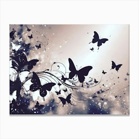 Butterfly Wallpaper 26 Canvas Print