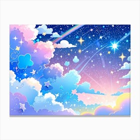 Clouds And Stars 2 Canvas Print