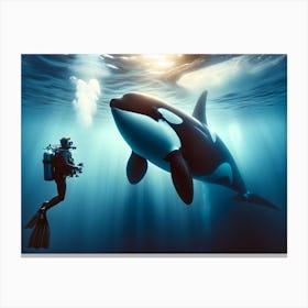 Orca Whale Canvas Print