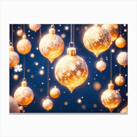 Christmas Ornaments Canvas Print