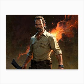 Walking Dead 7 Canvas Print