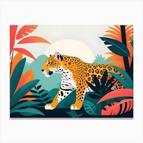 Jaguar In The Jungle 2 Canvas Print