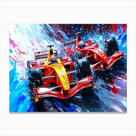 Auto Racing Drivers - Indy Car Racing Canvas Print