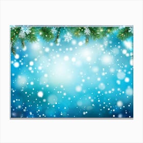 Screen Frame Glow Garland Holiday Bright Snowflake Space Festive Beautiful Light Closeup (32) Canvas Print