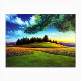 Landscape Painting 16 Canvas Print