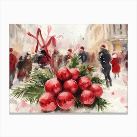 Christmas Baubles Canvas Print