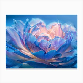 Blue Lotus Flower Canvas Print