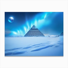 New South Pole - Pyramids In The Snow Canvas Print