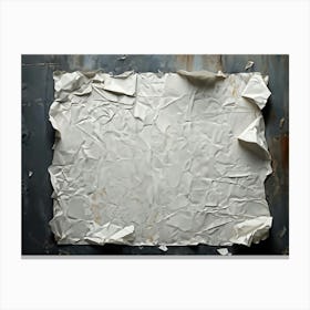 Crumpled Paper Canvas Print