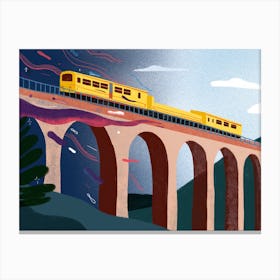 Le Train Juane Canvas Print