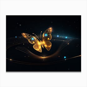 Butterfly In Space Canvas Print