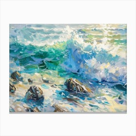 Ocean Crashing 5 Canvas Print