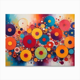 Colorful Circles Canvas Print