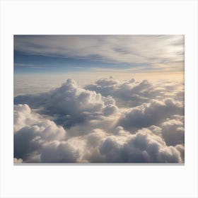 Aerial View Of Clouds Canvas Print