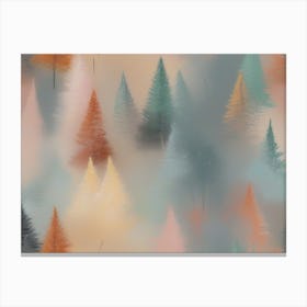 Abstract Christmas Tree 8 Canvas Print