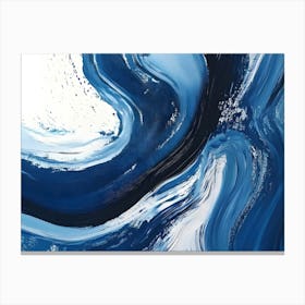 Abstract Blue Painting 7 Canvas Print