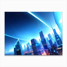 Futuristic City 5 Canvas Print