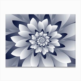 White Floral 1 Canvas Print