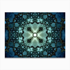 Blue Big Star Canvas Print