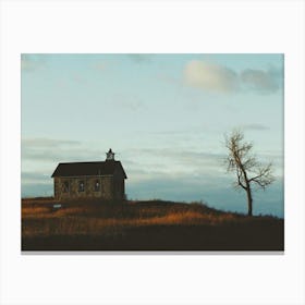 Church On A Hill Canvas Print