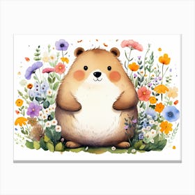 Cute Teddy Bear Canvas Print