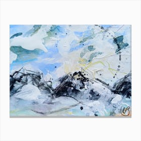 Mountains In The Sky Windy Cloud Canvas Print
