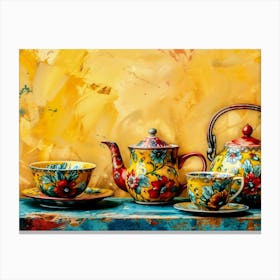 Teapots Canvas Print