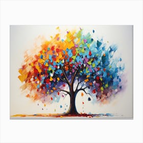 Diktorrr The Modern Tree Oil Painting By Artist With Different Canvas Print