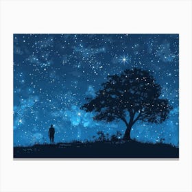 Starry Night Sky 1 Canvas Print