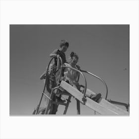 Untitled Photo, Possibly Related To Children Playing On Slide At Fsa (Farm Security Administration) Labor Camp, 1 Canvas Print