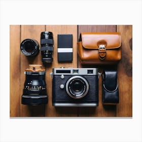 Camera And Camera Equipment Canvas Print