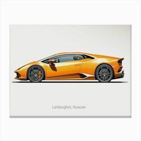 Lamborghini Huracan Sport Car Style Canvas Print