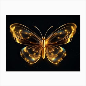 Golden Butterfly 31 Canvas Print