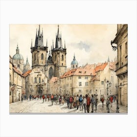 Prague Old Town Canvas Print