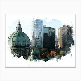 Cathédrale Marie Reine Du Monde, Montréal, Canada Canvas Print