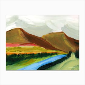Rainbow Mountain Landscape Canvas Print