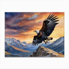 Bald Eagle The Sovereign of the Skies Canvas Print