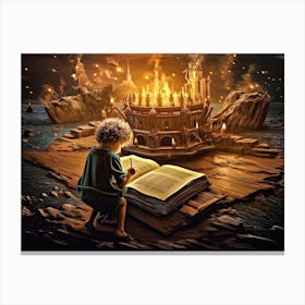 Joy Of Reading 13 Canvas Print